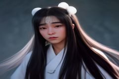 《魔道祖师》漫改版封面风格插图，古风仙侠场景中两位男主角并肩而立，服饰精美